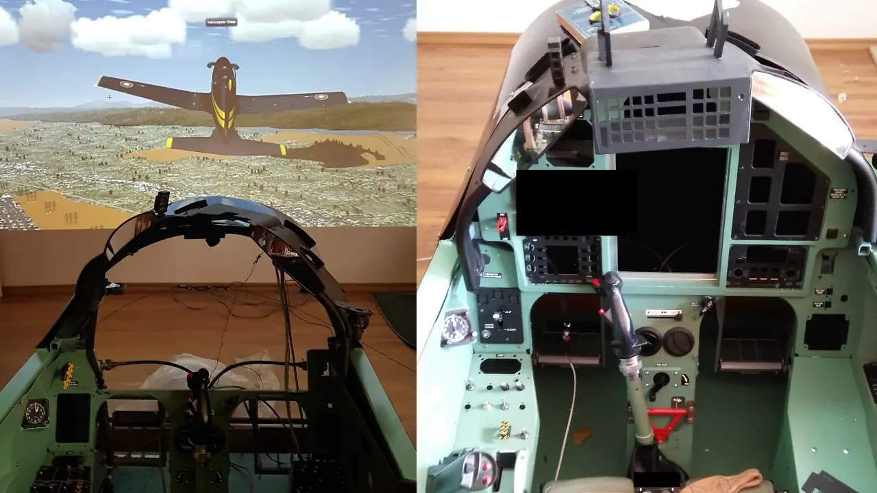Process of building the Pilatus PC-9M Flight Simulator`s engine instruments display panel and annunciator panel